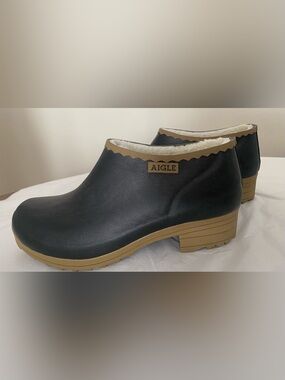 Aigle Victorine Short Fur Rubber Boots